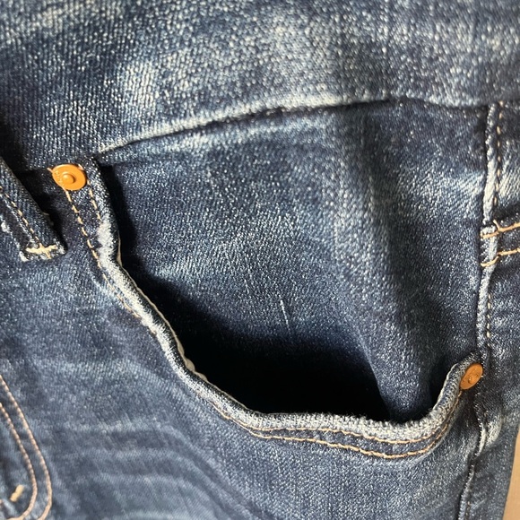 NWT MOTHER Looker Ankle Jeans in Dark Denim "Teaming Up" Wash, Size 27 - Picture 5 of 12